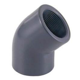 Codo 45º PVC Roscar